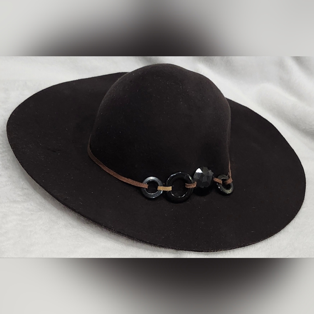 Scala Pronto chocolate brown 100% wool floppy hat